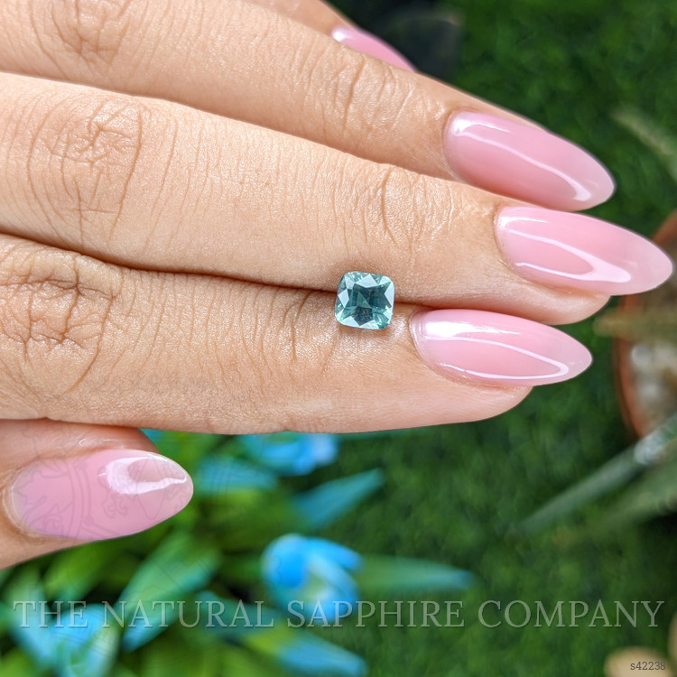 1.02 Ct. Bluish Green Sapphire from Ceylon (Sri Lanka)