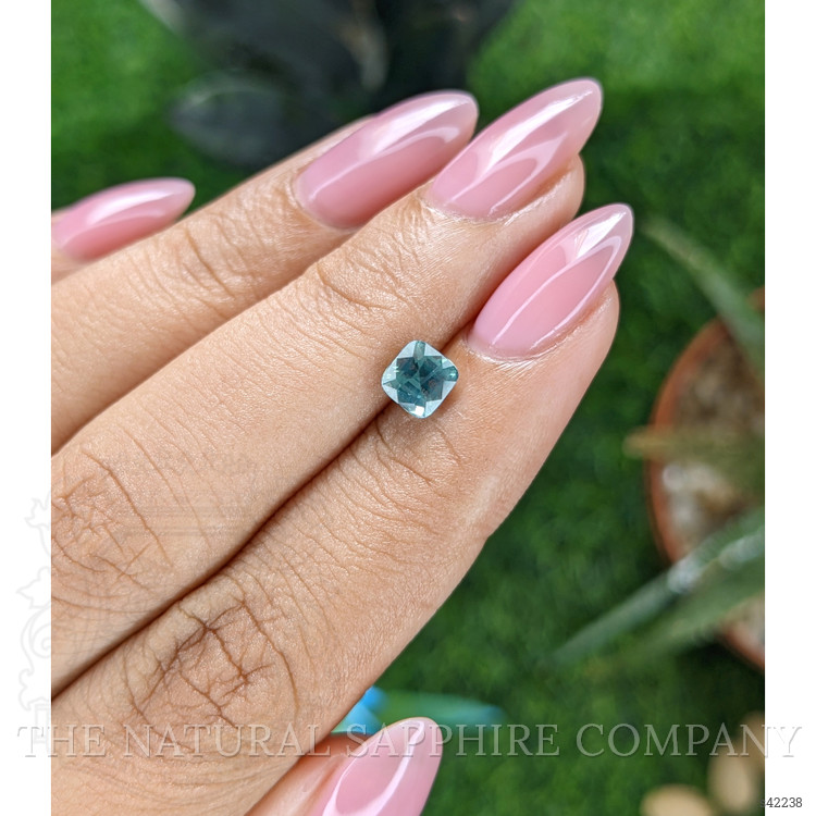 1.02 Ct. Bluish Green Sapphire from Ceylon (Sri Lanka)