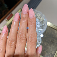 0.28 Ct. Blue Sapphire from Ceylon (Sri Lanka) Life Style
