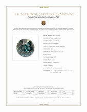 2.69 Ct. Bluish Green Sapphire from Tanzania Scan Report