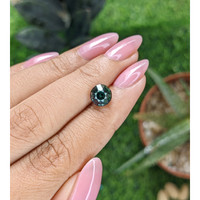 2.69 Ct. Bluish Green Sapphire from Tanzania Life Style