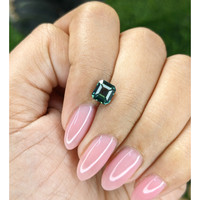 1.55 Ct. Bluish Green Sapphire from Tanzania Life Style
