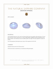 6.09 Ct. Purplish Blue Star Sapphire from Ceylon (Sri Lanka) Appraisal