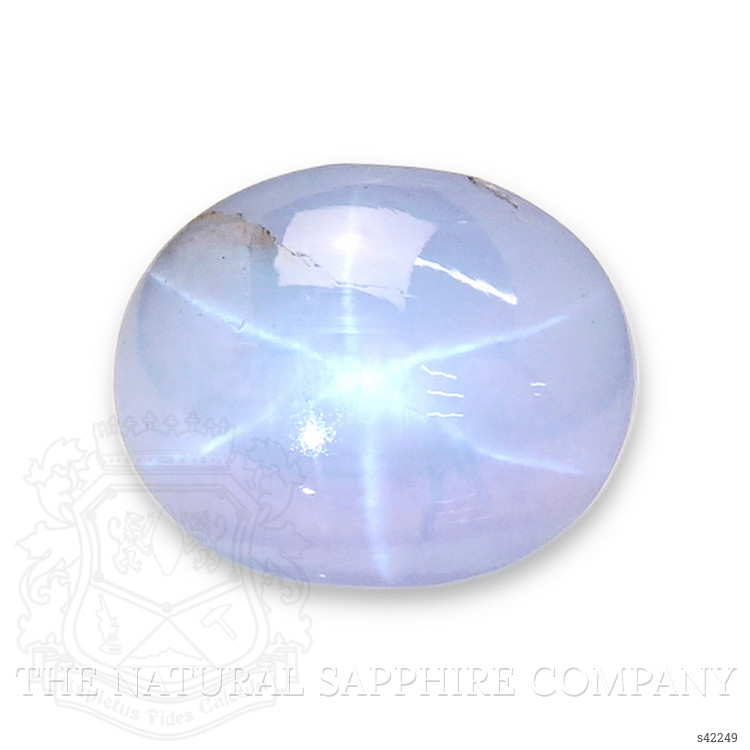 6.09 Ct. Bluish Grey Star Sapphire from Ceylon (Sri Lanka)