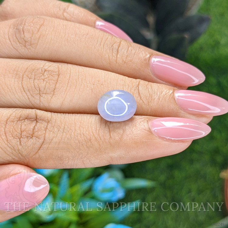 6.09 Ct. Bluish Grey Star Sapphire from Ceylon (Sri Lanka)