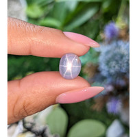 6.09 Ct. Bluish Grey Star Sapphire from Ceylon (Sri Lanka) Life Style