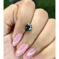 2.03 Ct. Bluish Green Sapphire from Ceylon (Sri Lanka) Life Style