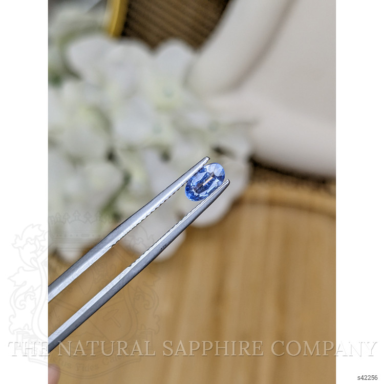 0.85 Ct. Blue Sapphire from Ceylon (Sri Lanka)