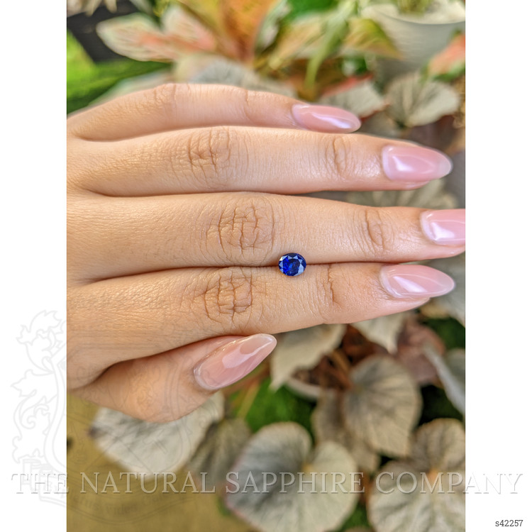 0.69 Ct. Blue Sapphire from Ceylon (Sri Lanka)
