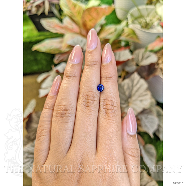 0.69 Ct. Blue Sapphire from Ceylon (Sri Lanka)