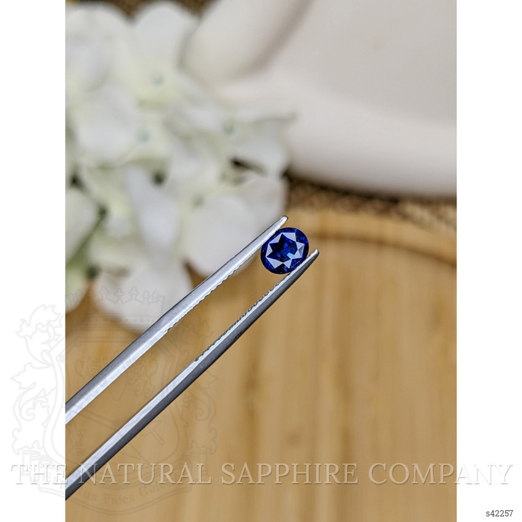 0.69 Ct. Blue Sapphire from Ceylon (Sri Lanka)