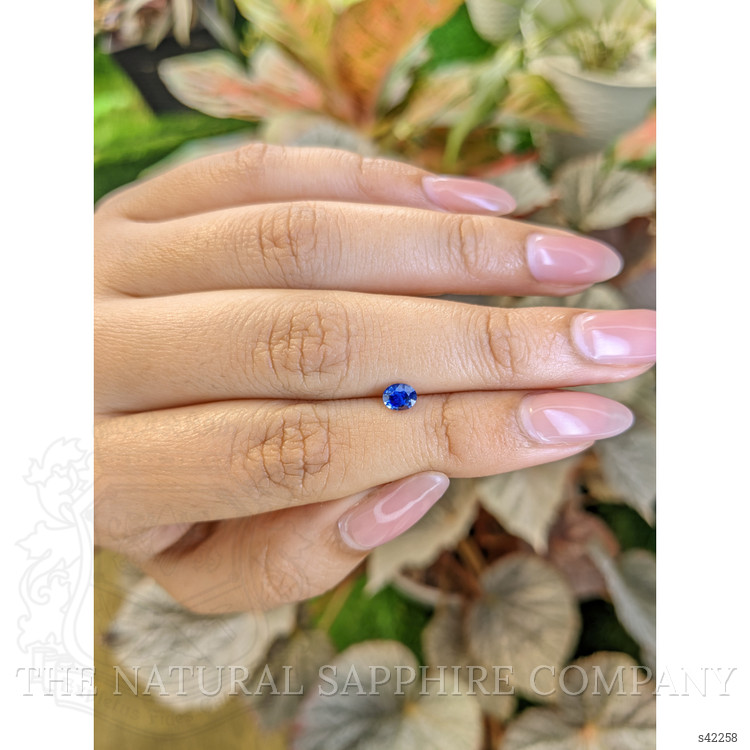 0.45 Ct. Blue Sapphire from Ceylon (Sri Lanka)
