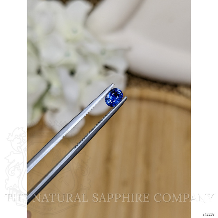 0.45 Ct. Blue Sapphire from Ceylon (Sri Lanka)