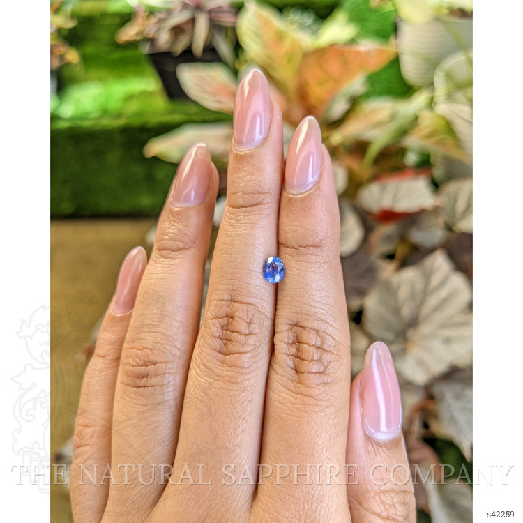 0.56 Ct. Blue Sapphire from Ceylon (Sri Lanka)
