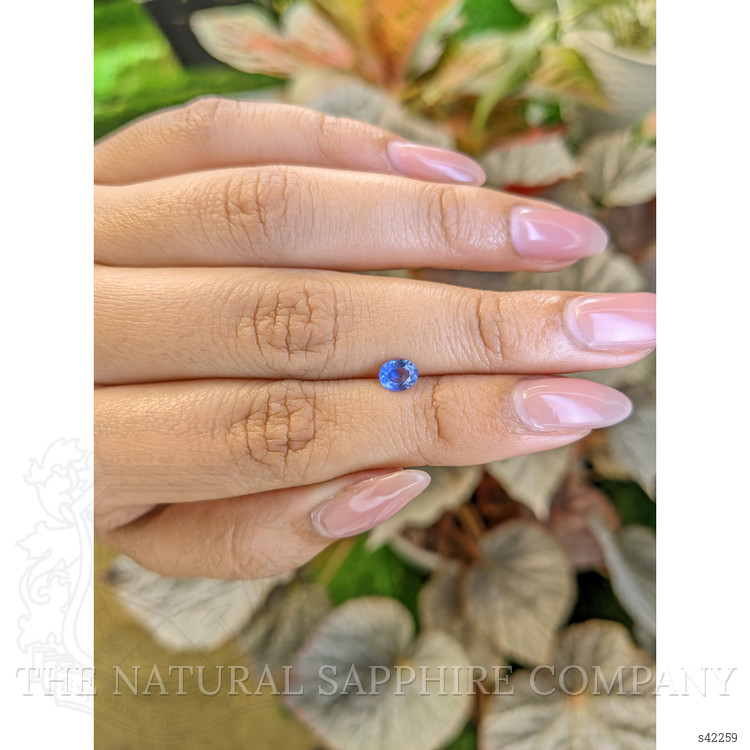 0.56 Ct. Blue Sapphire from Ceylon (Sri Lanka)