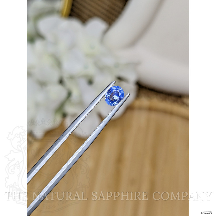 0.56 Ct. Blue Sapphire from Ceylon (Sri Lanka)
