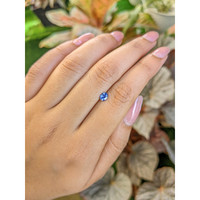 0.39 Ct. Blue Sapphire from Ceylon (Sri Lanka) Life Style