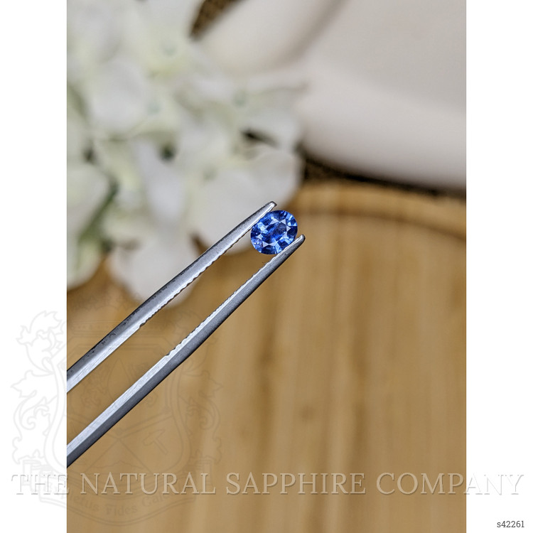 0.39 Ct. Blue Sapphire from Ceylon (Sri Lanka)