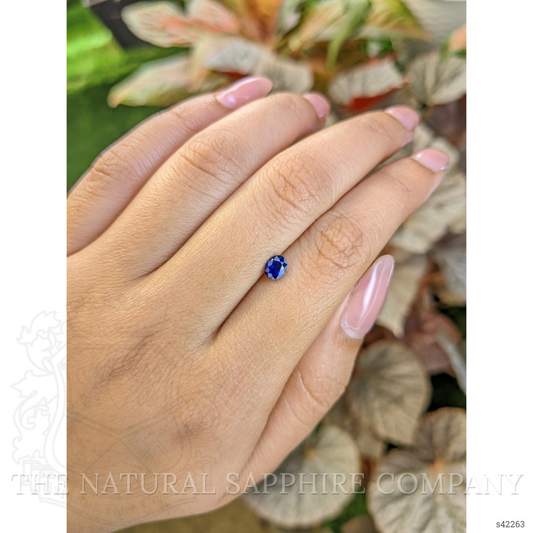 0.53 Ct. Blue Sapphire from Ceylon (Sri Lanka)