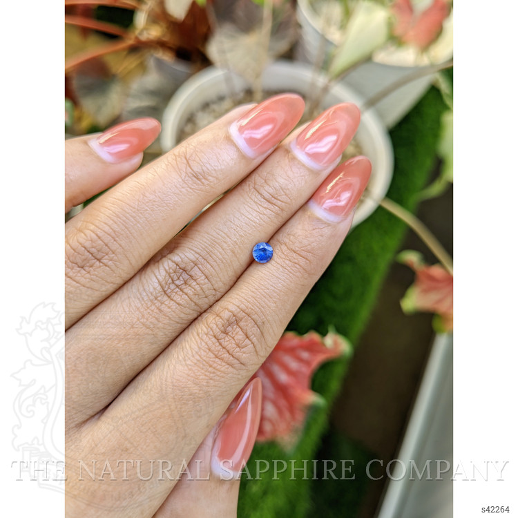 0.39 Ct. Blue Sapphire from Ceylon (Sri Lanka)