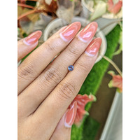 0.33 Ct. Greyish Blue Sapphire from Ceylon (Sri Lanka) Life Style