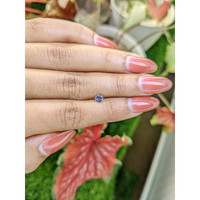 0.33 Ct. Greyish Blue Sapphire from Ceylon (Sri Lanka) Life Style