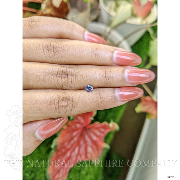 0.33 Ct. Greyish Blue Sapphire from Ceylon (Sri Lanka)