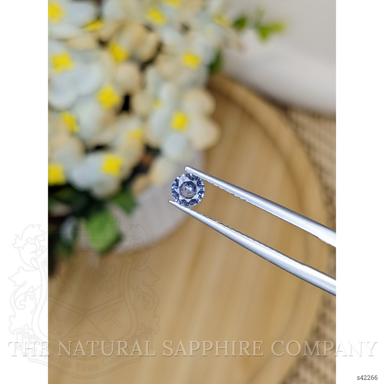 0.33 Ct. Greyish Blue Sapphire from Ceylon (Sri Lanka)