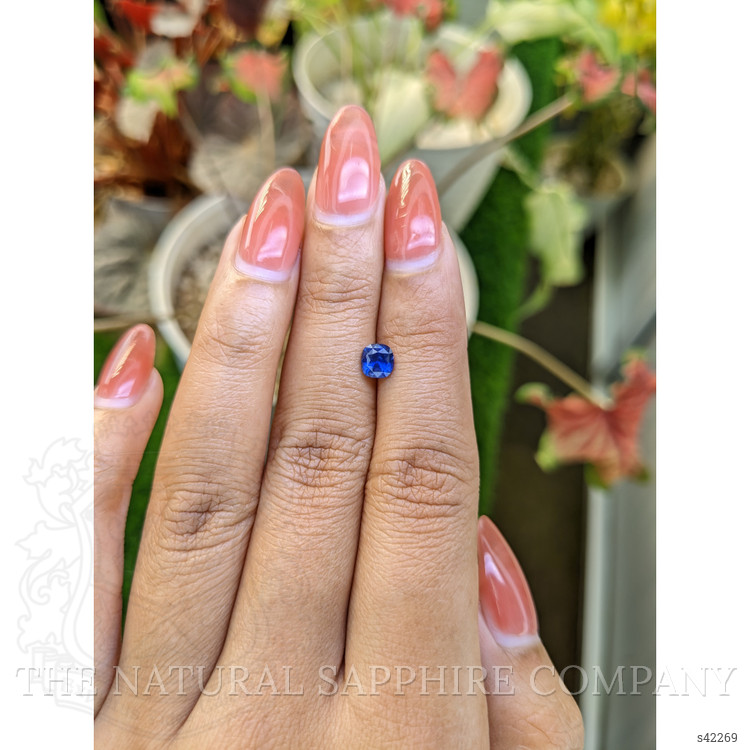 0.75 Ct. Blue Sapphire from Ceylon (Sri Lanka)