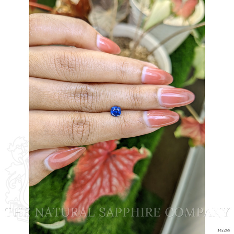 0.75 Ct. Blue Sapphire from Ceylon (Sri Lanka)