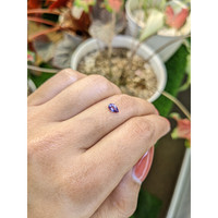 0.37 Ct. Pinkish Purple Sapphire from Ceylon (Sri Lanka) Life Style
