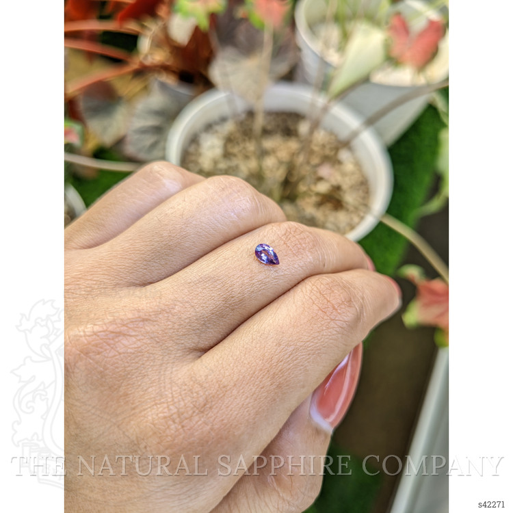 0.37 Ct. Pinkish Purple Sapphire from Ceylon (Sri Lanka)