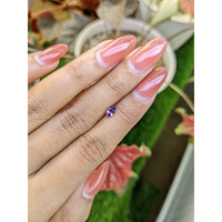 0.37 Ct. Pinkish Purple Sapphire from Ceylon (Sri Lanka) Life Style