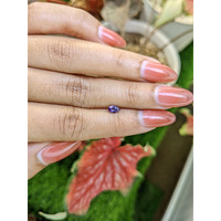0.37 Ct. Pinkish Purple Sapphire from Ceylon (Sri Lanka) Life Style