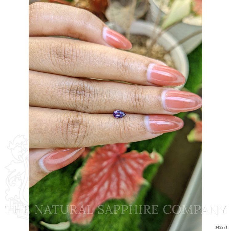 0.37 Ct. Pinkish Purple Sapphire from Ceylon (Sri Lanka)