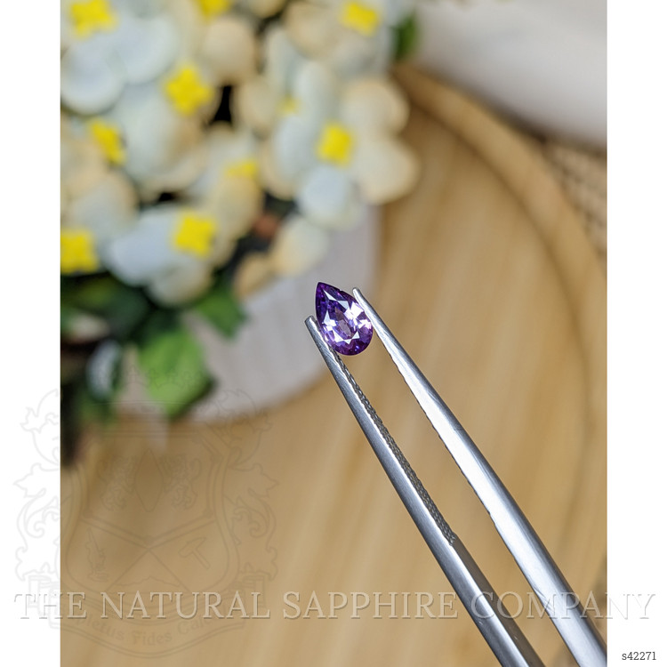 0.37 Ct. Pinkish Purple Sapphire from Ceylon (Sri Lanka)