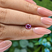 0.70 Ct. Purplish Pink Sapphire from Tanzania Life Style