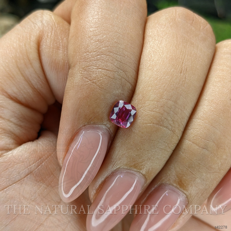 0.70 Ct. Purplish Pink Sapphire from Tanzania