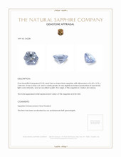 0.30 Ct. Blue Sapphire from Ceylon (Sri Lanka) Appraisal