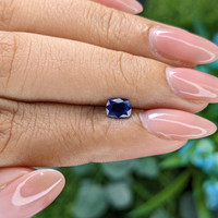 0.56 Ct. Blue Sapphire from Madagascar Life Style
