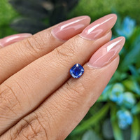 0.67 Ct. Blue Sapphire from Madagascar Life Style