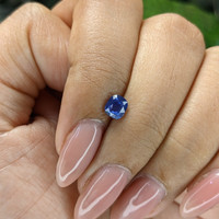 0.67 Ct. Blue Sapphire from Madagascar Life Style
