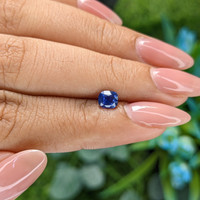 0.67 Ct. Blue Sapphire from Madagascar Life Style