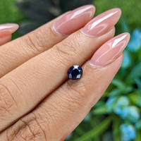 0.90 Ct. Blue Sapphire from Madagascar Life Style
