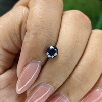 0.90 Ct. Blue Sapphire from Madagascar Life Style