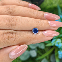 1.00 Ct. Blue Sapphire from Tanzania Life Style
