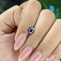 0.75 Ct. Blue Sapphire from Tanzania Life Style