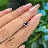 0.52 Ct. Blue Sapphire from Tanzania Life Style