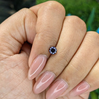 0.52 Ct. Blue Sapphire from Tanzania Life Style