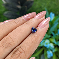 0.87 Ct. Blue Sapphire from Tanzania Life Style